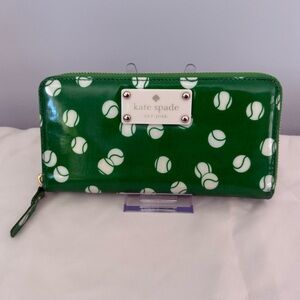 Kate Spade Green Tennis Ball Wallet